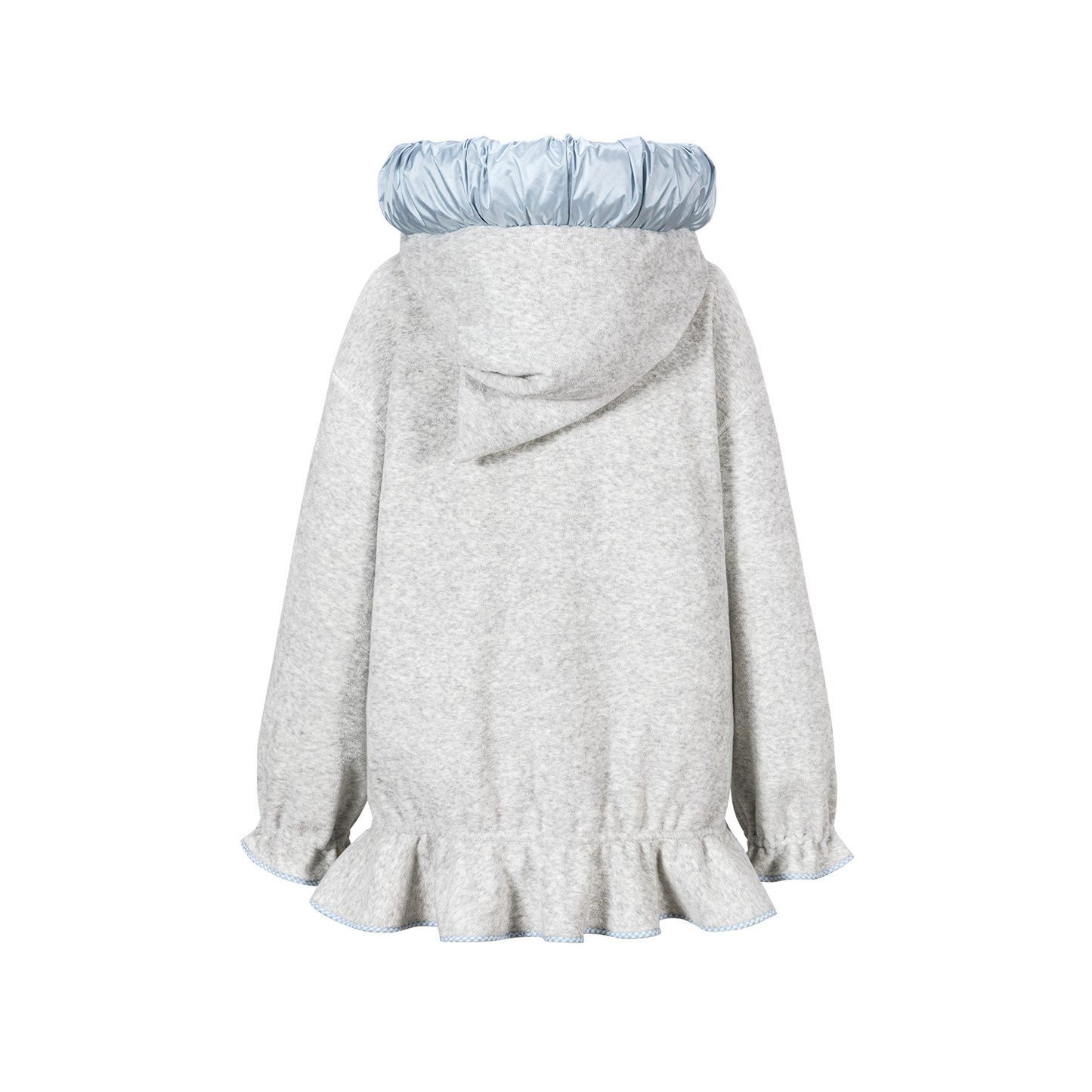 13DE MARZO Nighty Night Bear Lace Hoodie Grey