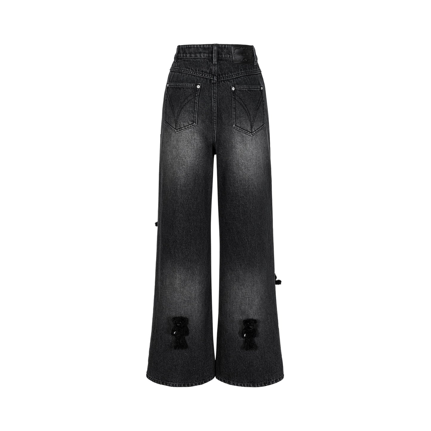 13DE MARZO Doozoo Straight Jeans Black