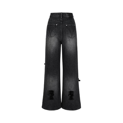 13DE MARZO Doozoo Straight Jeans Black