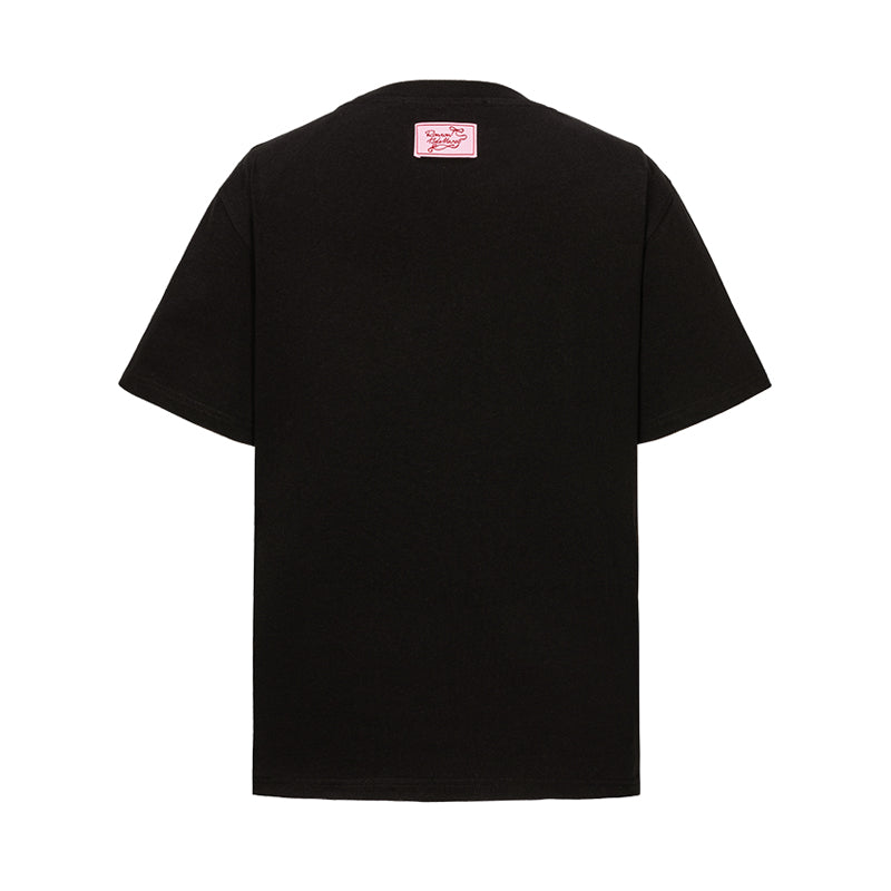 13DE MARZO x RONRON Bear Ribbon Tee Black