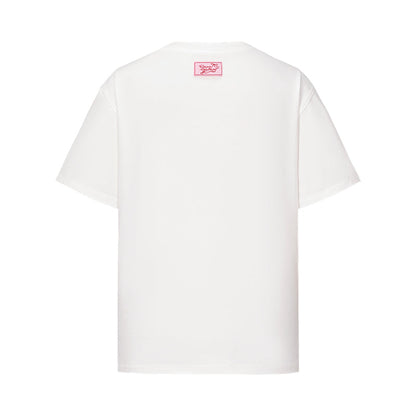 13DE MARZO x RONRON Bear Ribbon Tee White