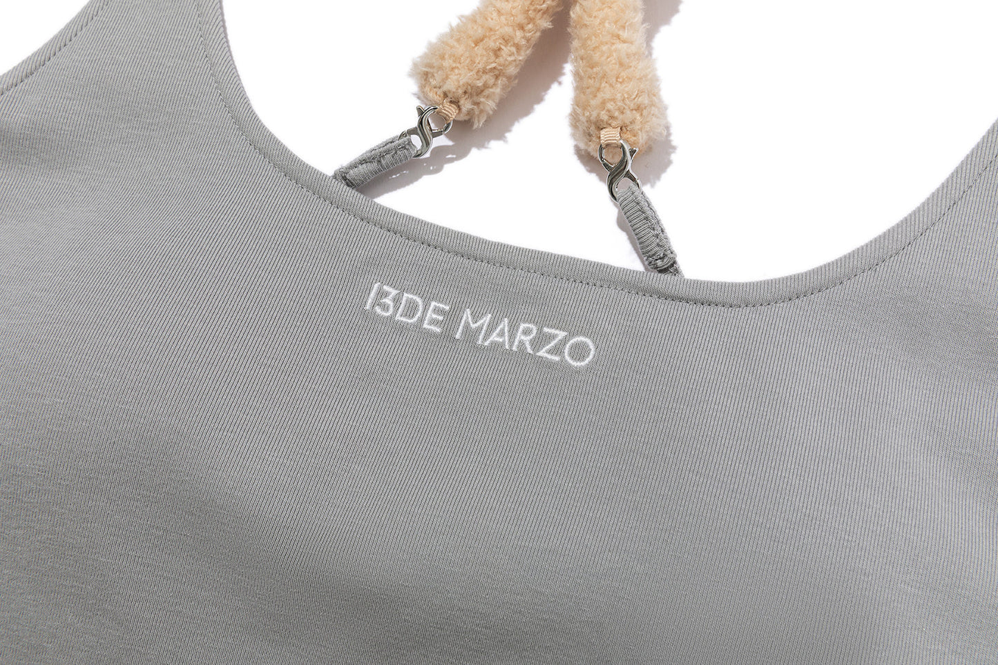 13DE MARZO Back Bear Harness Top Grey