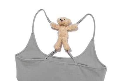 13DE MARZO Back Bear Harness Top Grey