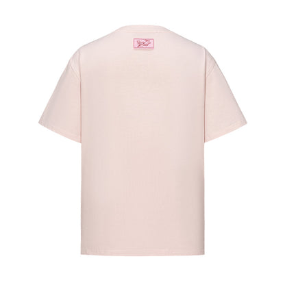 13DE MARZO x RONRON Bear Ribbon Tee Pink