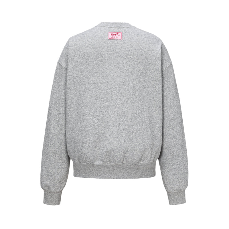 13DE MARZO x RONRON Double Ribbon Bear Sweater Grey