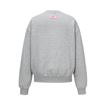 13DE MARZO x RONRON Double Ribbon Bear Sweater Grey
