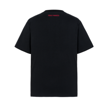 13DE MARZO Doozoo Checked Ribbon T-Shirt Black