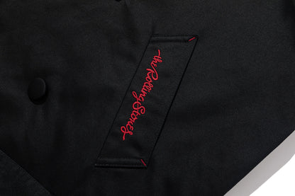 13DE MARZO Rolling Stones Tongue Coat Black