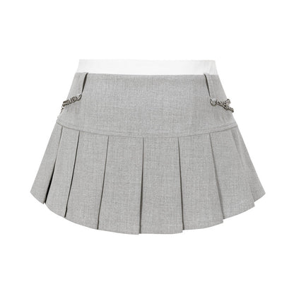 13DE MARZO Chains Multi-Pocket Skort Grey