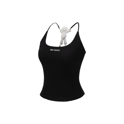 13DE MARZO Back Bear Harness Top Black