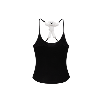 13DE MARZO Back Bear Harness Top Black