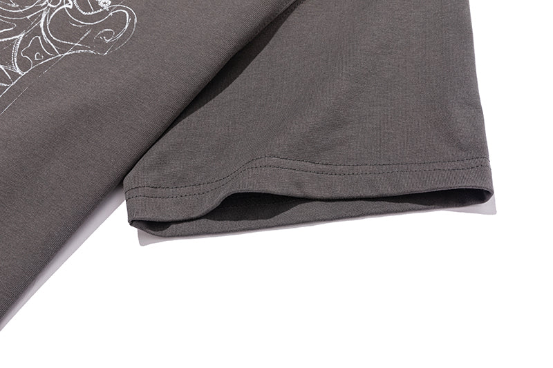 13DE MARZO Carousel Clown Bear T-shirt Grey