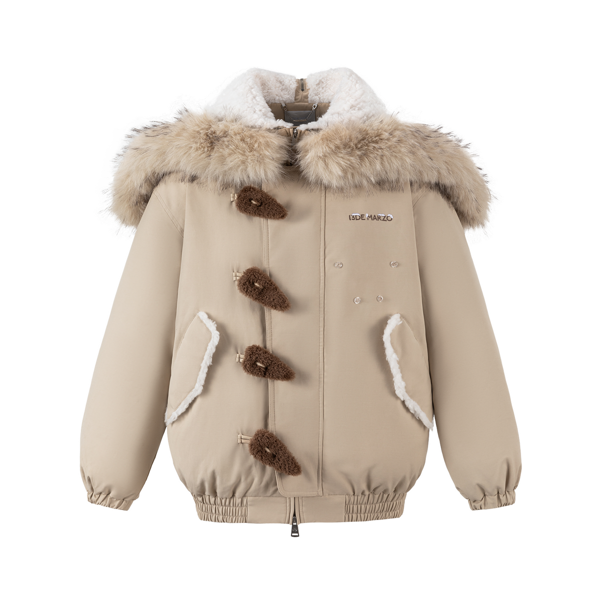 13DE MARZO Snow Bear Padded Jacket Almond