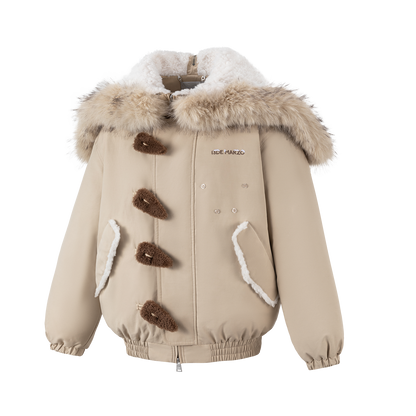 13DE MARZO Snow Bear Padded Jacket Almond