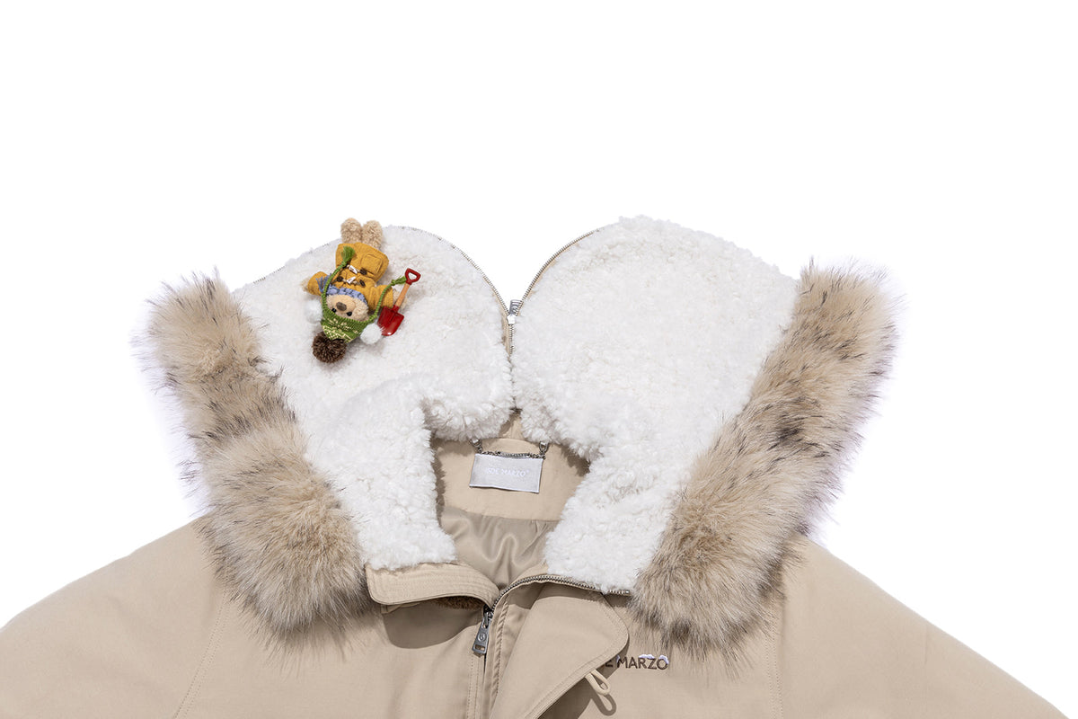 13DE MARZO Snow Bear Padded Jacket Almond
