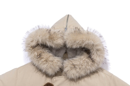 13DE MARZO Snow Bear Padded Jacket Almond