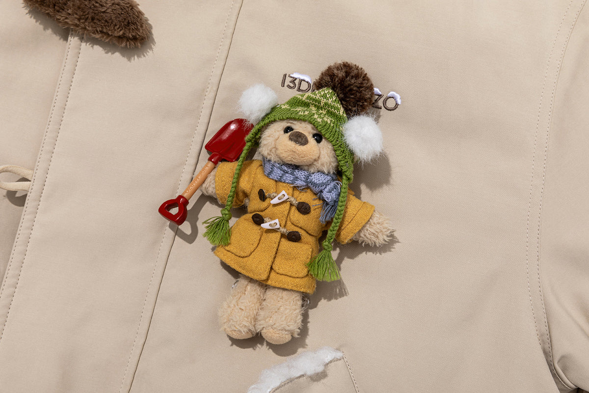 13DE MARZO Snow Bear Padded Jacket Almond