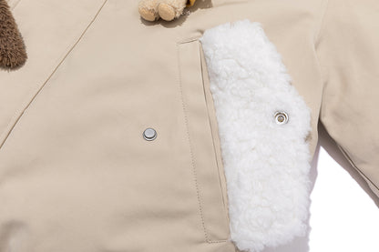 13DE MARZO Snow Bear Padded Jacket Almond