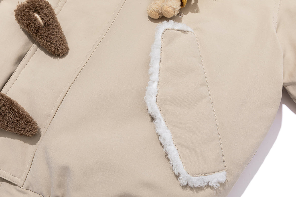 13DE MARZO Snow Bear Padded Jacket Almond
