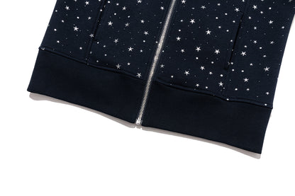 13DE MARZO Galaxy Spark Slim Fit Hoodie Navy Blue