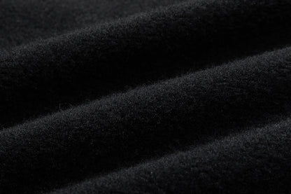 13DE MARZO Doozoo Fur Collar Hoodie Black