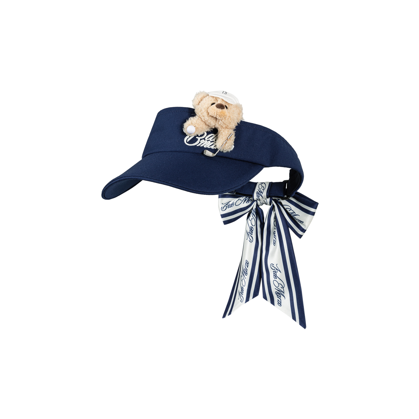 13DE MARZO Golf Bear Visor Navy Blue