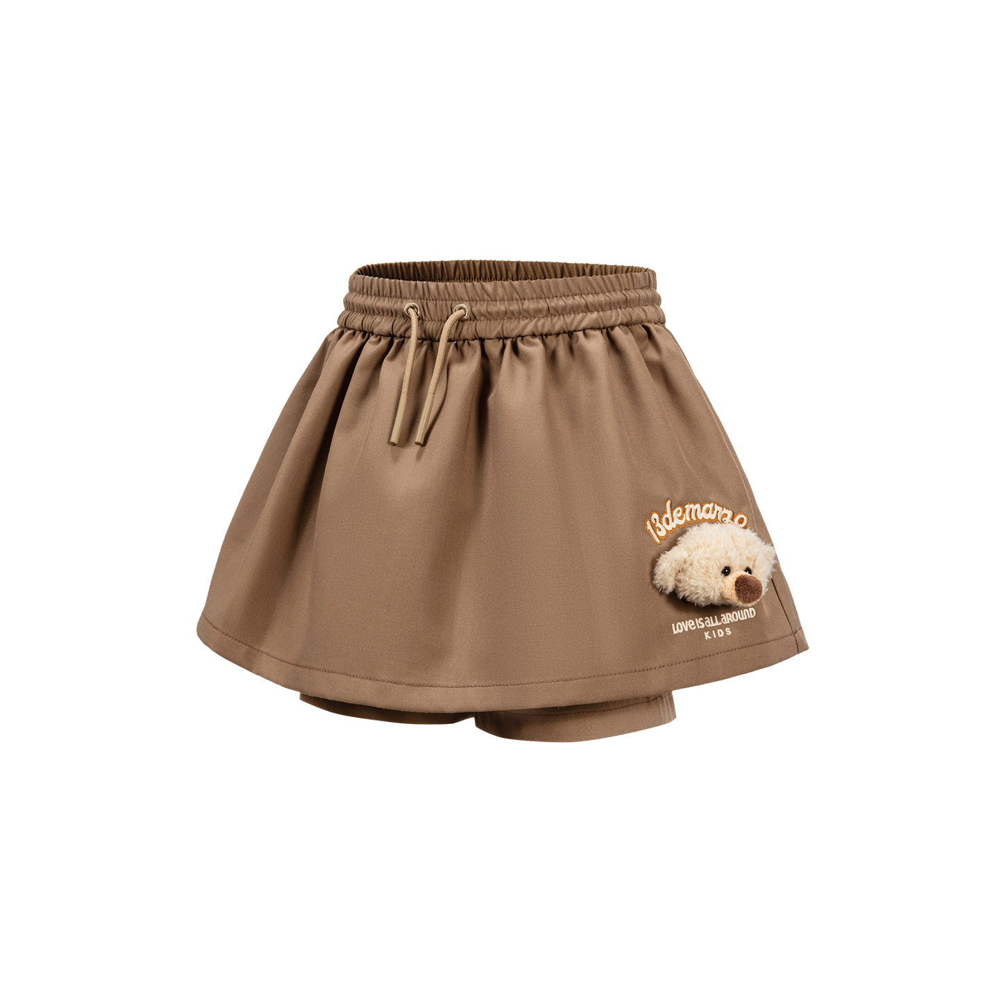 13DE MARZO BabyBear Aline Shorts Brown