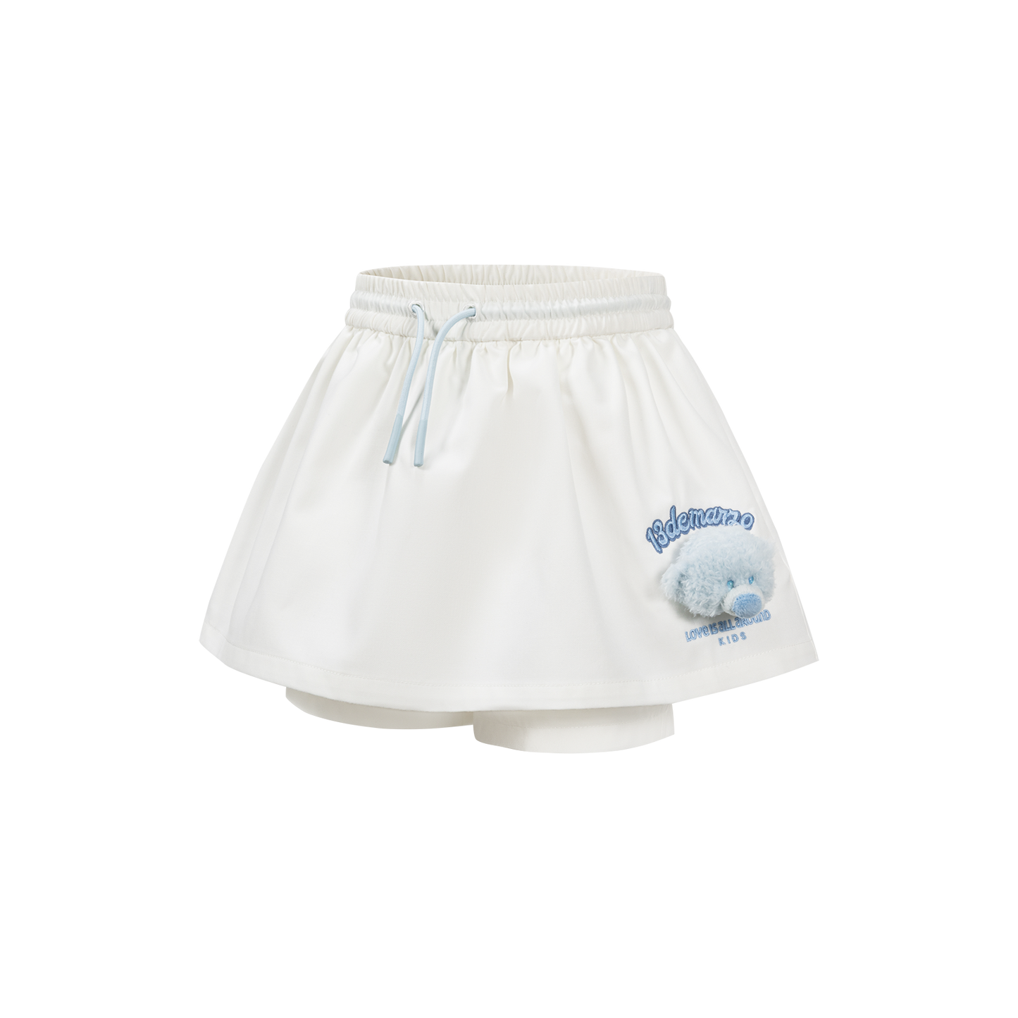 13DE MARZO BabyBear Aline Shorts White