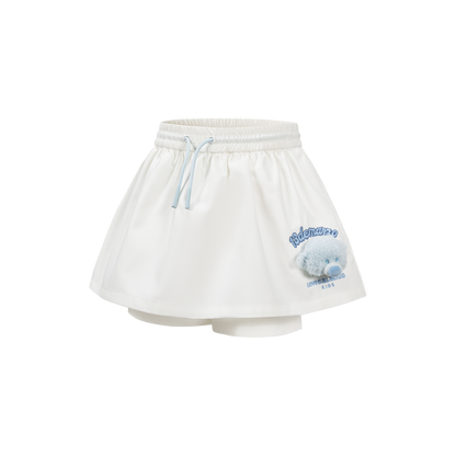 13DE MARZO BabyBear Aline Shorts White