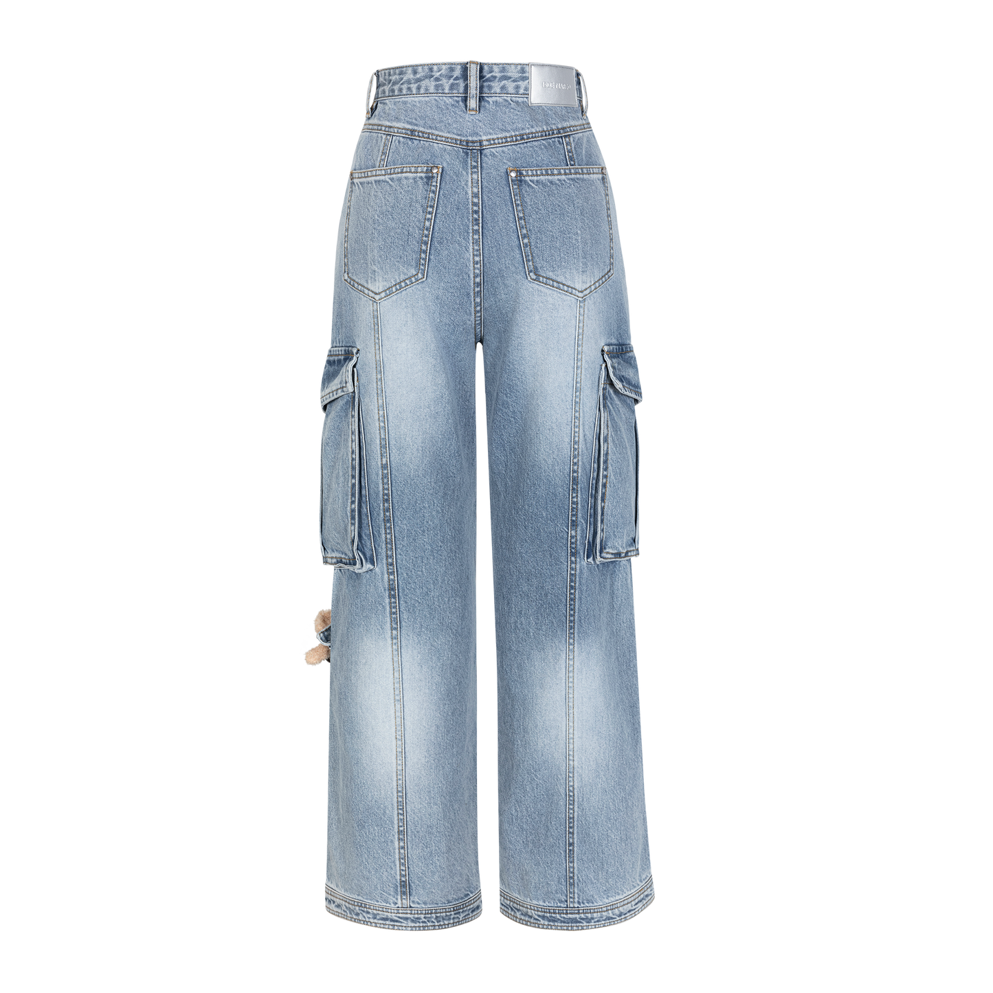 13DE MARZO Denim Cargo Pants Blue