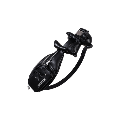 13DE MARZO Star Bear Belt Bag Black