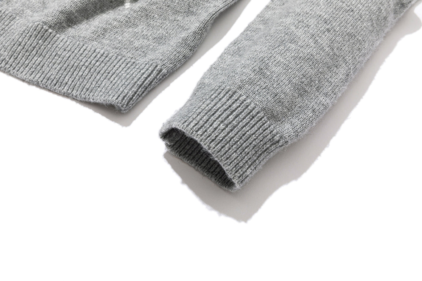 13DE MARZO Bow Bear Knit Cardigan Vest Grey
