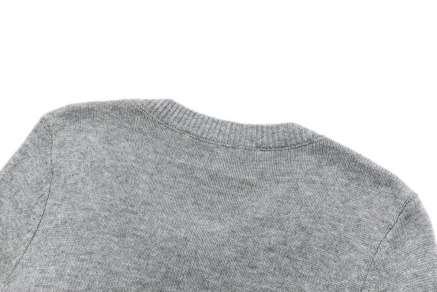 13DE MARZO Bow Bear Knit Cardigan Vest Grey