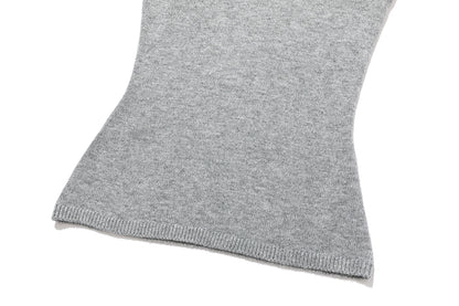 13DE MARZO Bow Bear Knit Cardigan Vest Grey
