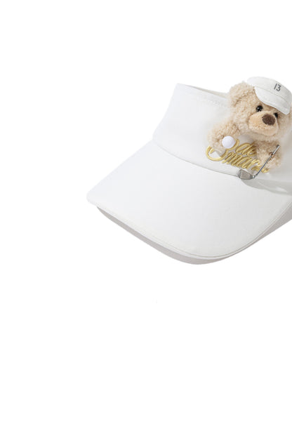 13DE MARZO Golf Bear Visor White
