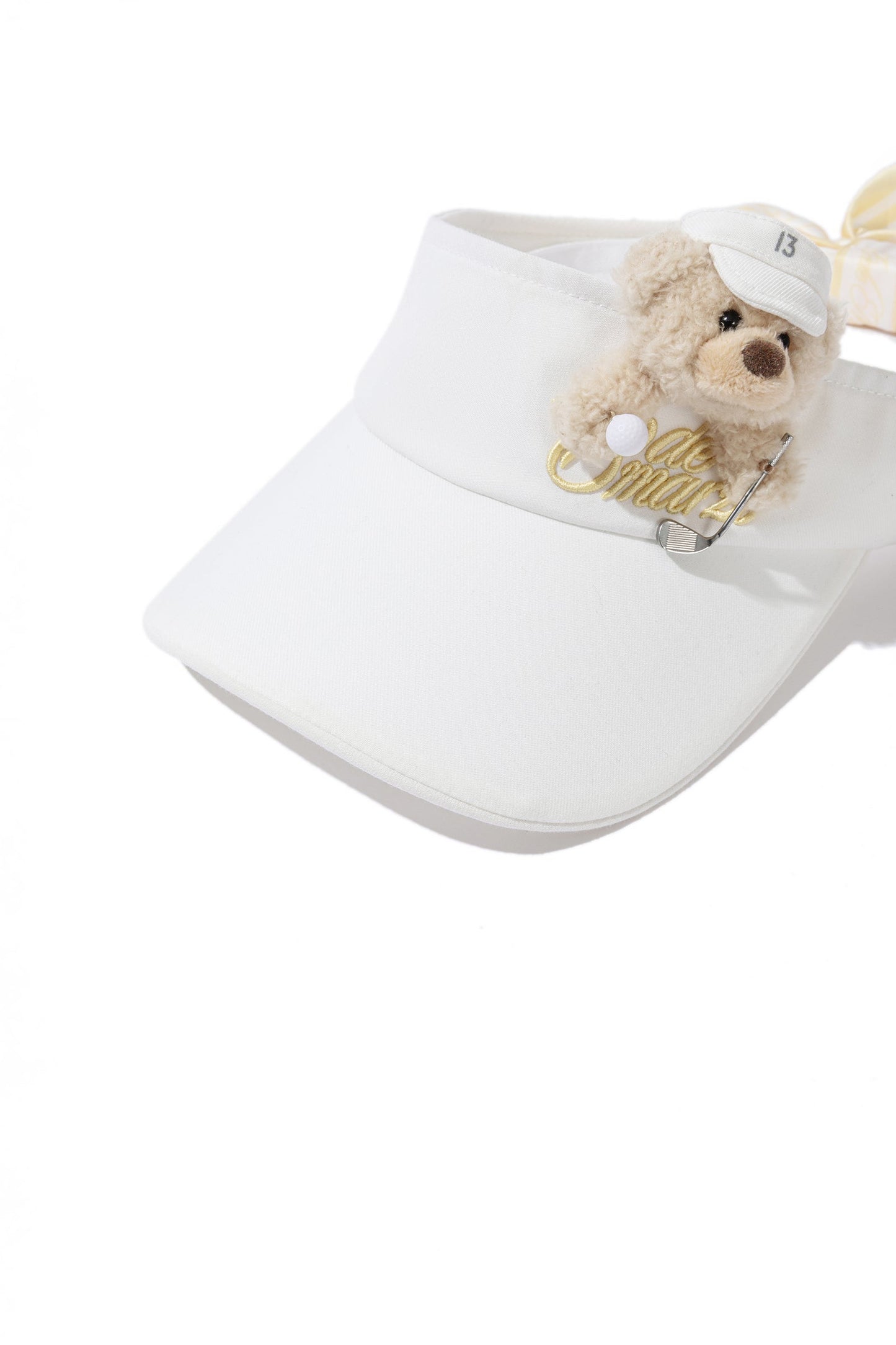13DE MARZO Golf Bear Visor White