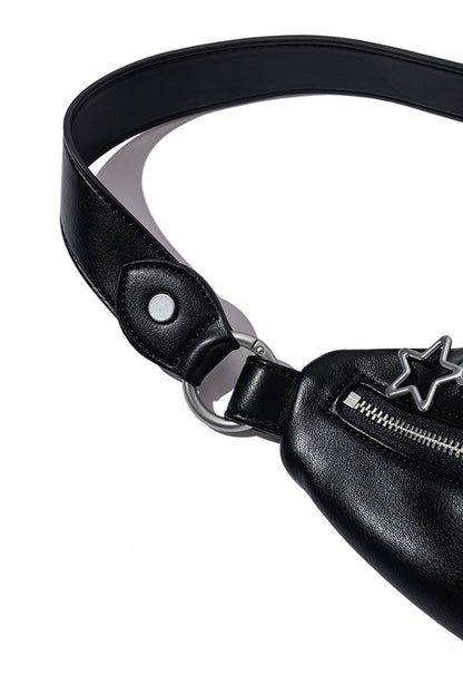 13DE MARZO Star Bear Belt Bag Black