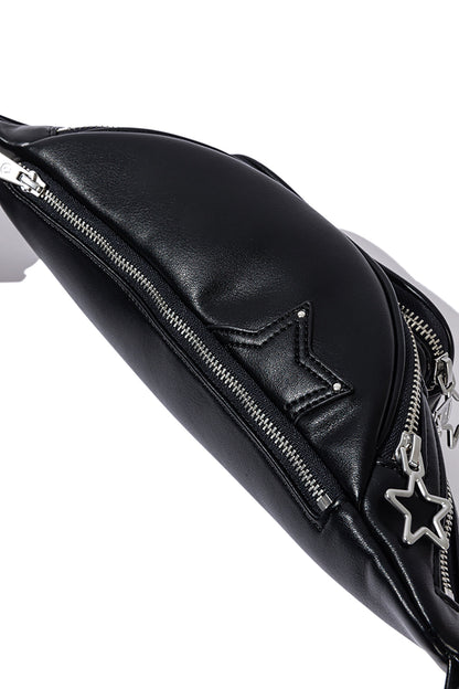 13DE MARZO Star Bear Belt Bag Black