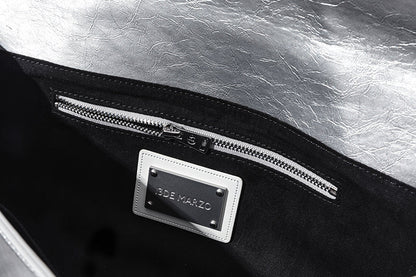 13DE MARZO Sheriff Bear Baguette Bag Silver