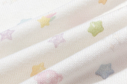 13DE MARZO All-Over Star Knit Cardigan