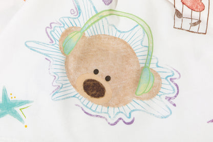 13DE MARZO Musical Festvial Bear Headscarf White