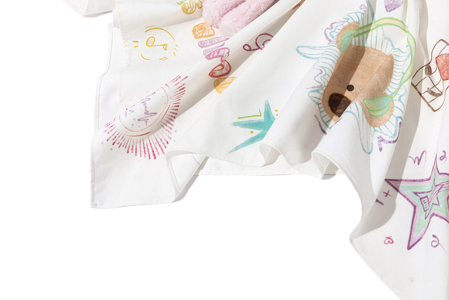 13DE MARZO Musical Festvial Bear Headscarf White