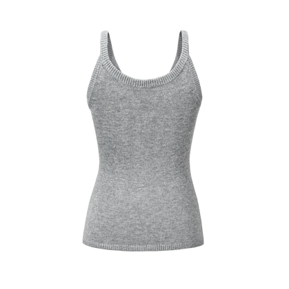 13DE MARZO Bow Bear Knit Cardigan Vest Grey