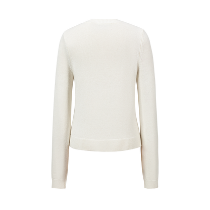 13DE MARZO Bow Bear Knit Cardigan Vest Beige