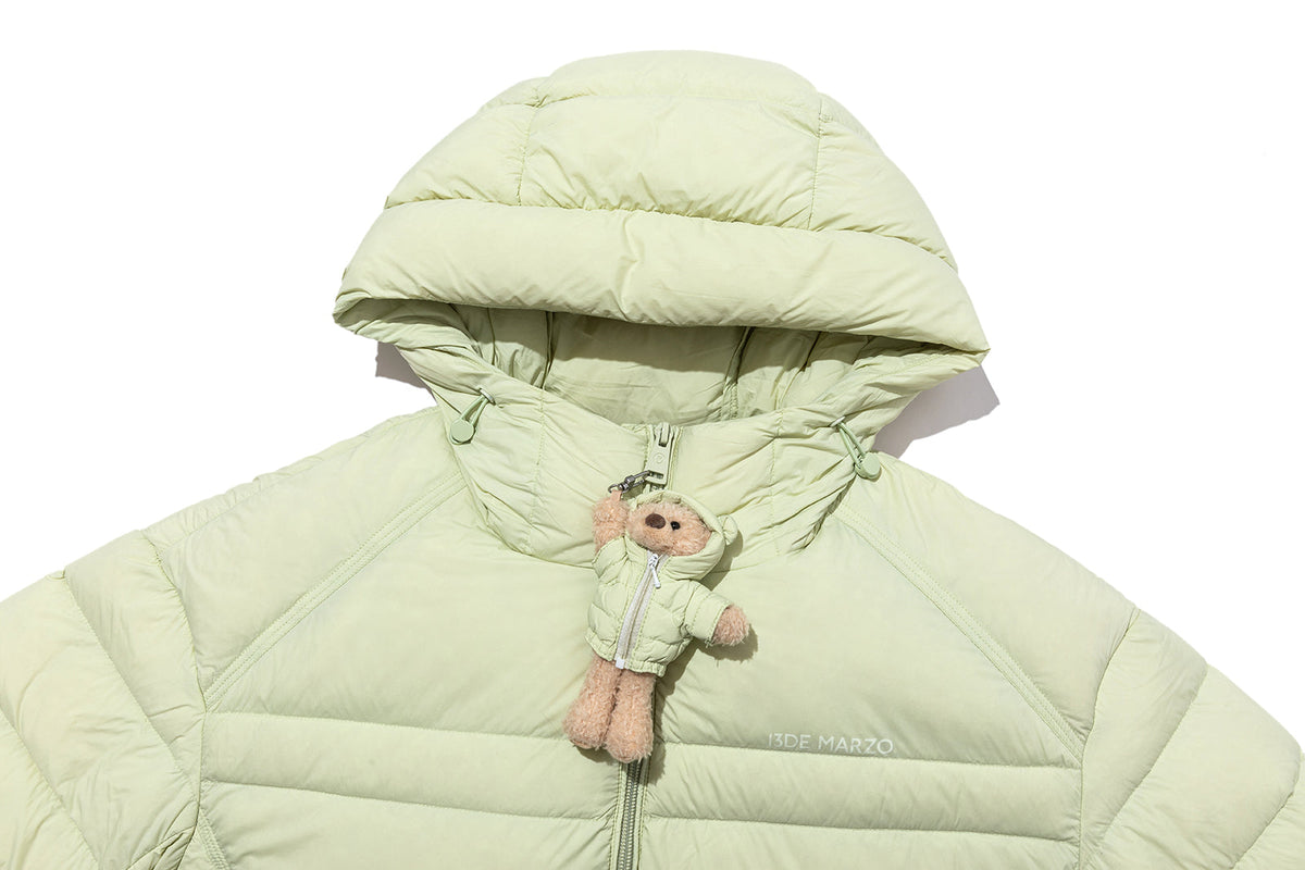 13DE MARZO Lightweight Quilted Down Jacket Green