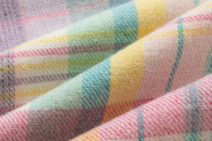 13DE MARZO Plaid Deconstructed Long Sleeve Pink
