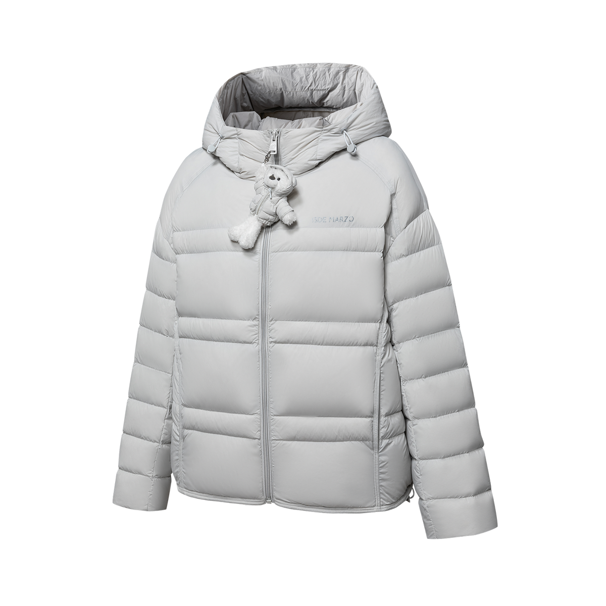 13DE MARZO Lightweight Quilted Down Jacket Grey
