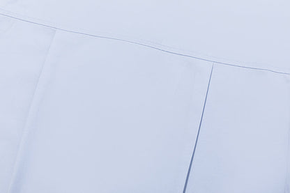 13DE MARZO Detachable CapeCircus Print Shirt Blue