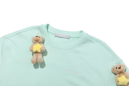 13DE MARZO Lumi Star Bear T-shirt Mint Green