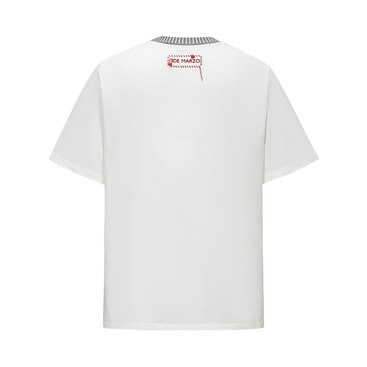 13DE MARZO Rocking Horse Print T-shirt White